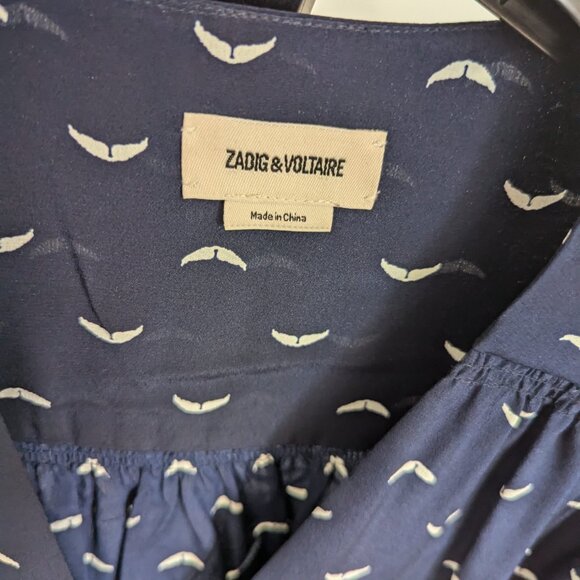 Zadig & Voltaire size L silk blouse - Picture 3 of 5